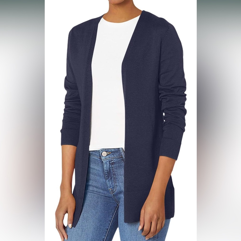 Amazon Essentials Women's Lightweight Open-Front Cardigan Sweater New With Tags